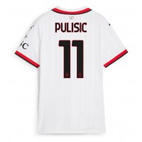 AC Milan Christian Pulisic #11 Auswärtstrikot Frauen 2024-25 Kurzarm